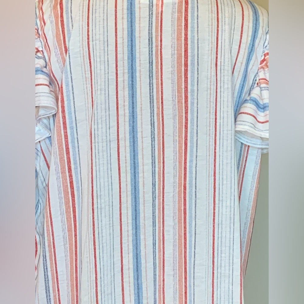 LAST ONE! Cute and fun striped top-New without tag! - Picture 3 of 3